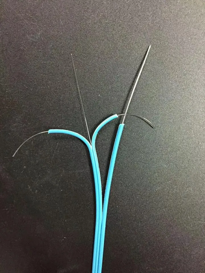 1/2/4 Core G657A1 FRP Fiber Optic FTTH Drop Cable