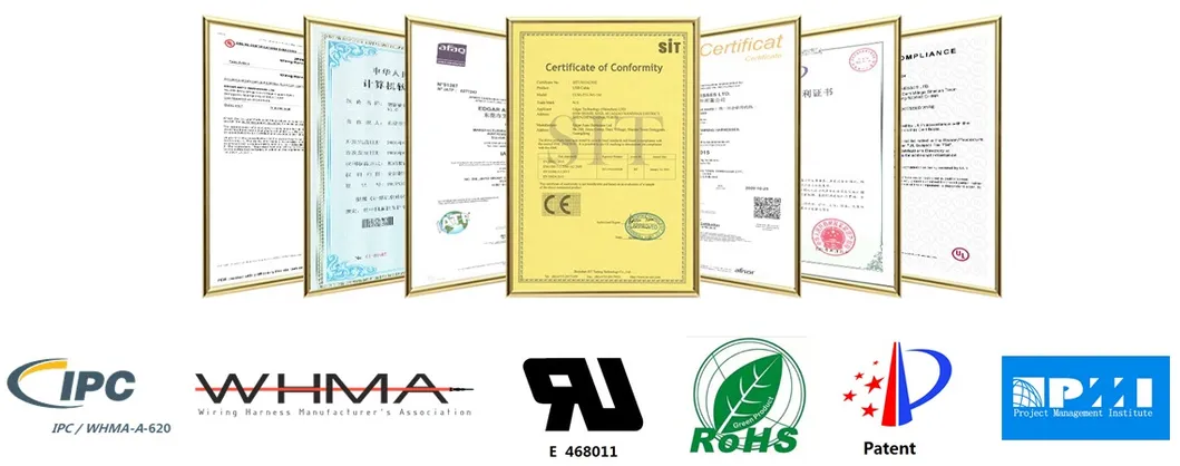 1.25mm 2.54mm Pitch Molex to Tyco Connector Spiral Tube Wire Harness