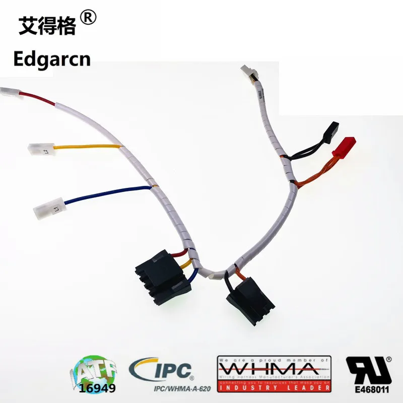 1.25mm 2.54mm Pitch Molex to Tyco Connector Spiral Tube Wire Harness