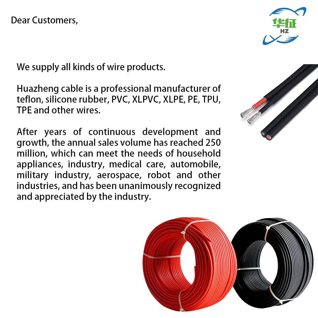 1.5mm Single Core PV Solar Cable TUV Certificate