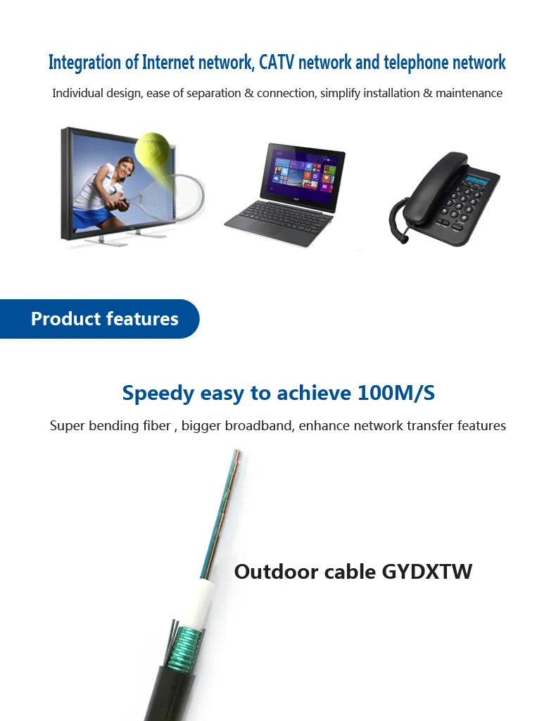 108 Core Fiber Ribbon Cable Made in China Gydxtw