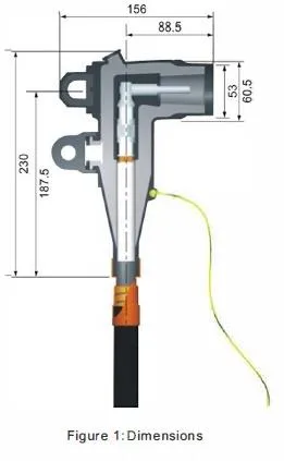15kv 250A Separable Deadbreak Connector 120mm2