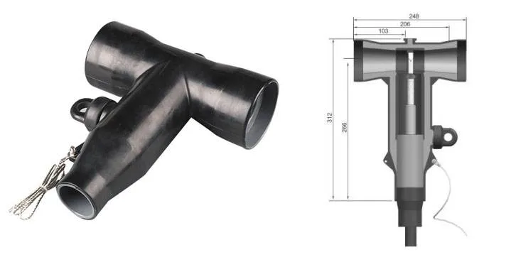 15kv 600A T Deadbreak Connector 70mm2