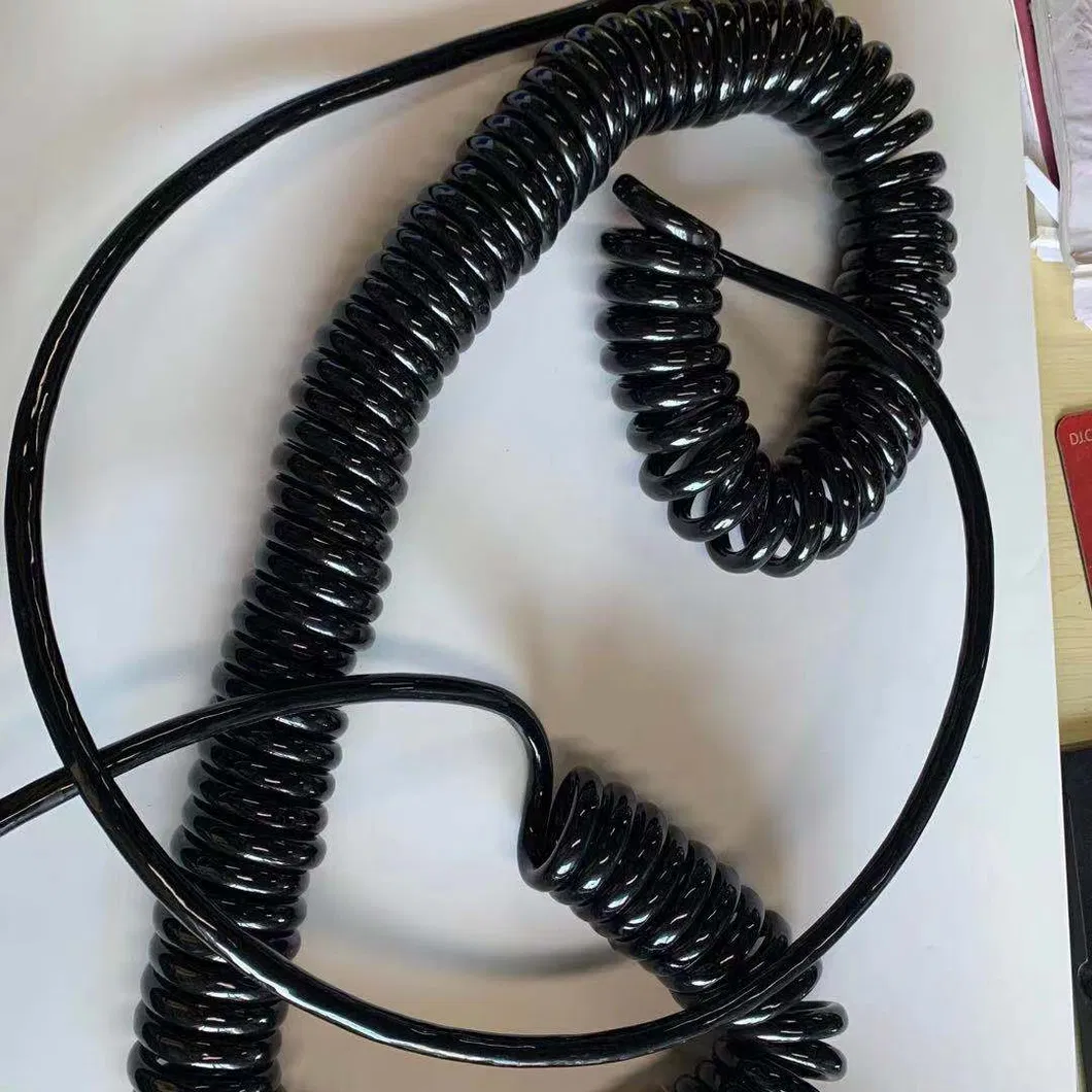 18AWG 20AWG 22AWG 24AWG 26AWG Spiral Cable Coil Wire Cable Spiral Spring Cable Used for Solar Light Tower