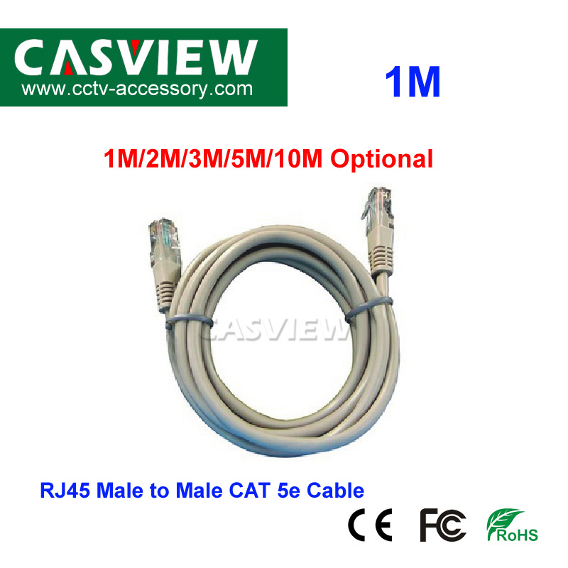 1m RJ45 Male to Male Cat 5e Cable Ethernet High Speed Network LAN Cable Router Computer Cable Computer Router