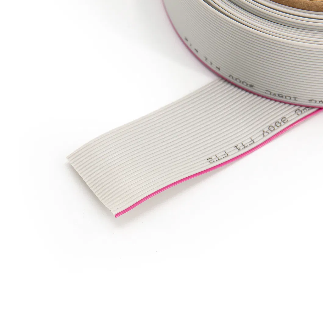 20 Pin 24p 30 Conductor 40c AWG26 AWG28 Customized UL Electric Wire Flat Cable