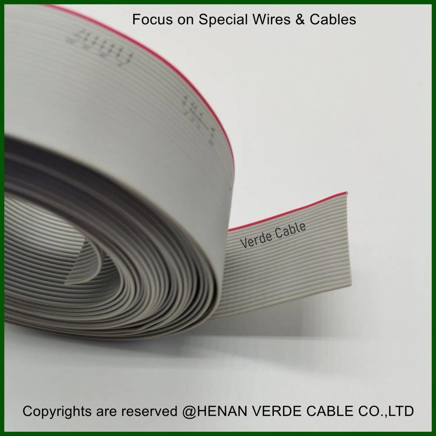 20 Pin 24p 30 Conductor 40c AWG26 AWG28 Customized UL Electric Wire Flat Cable