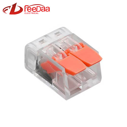 What is designing feature of WAGO 221 Series Quickly Wire Connector