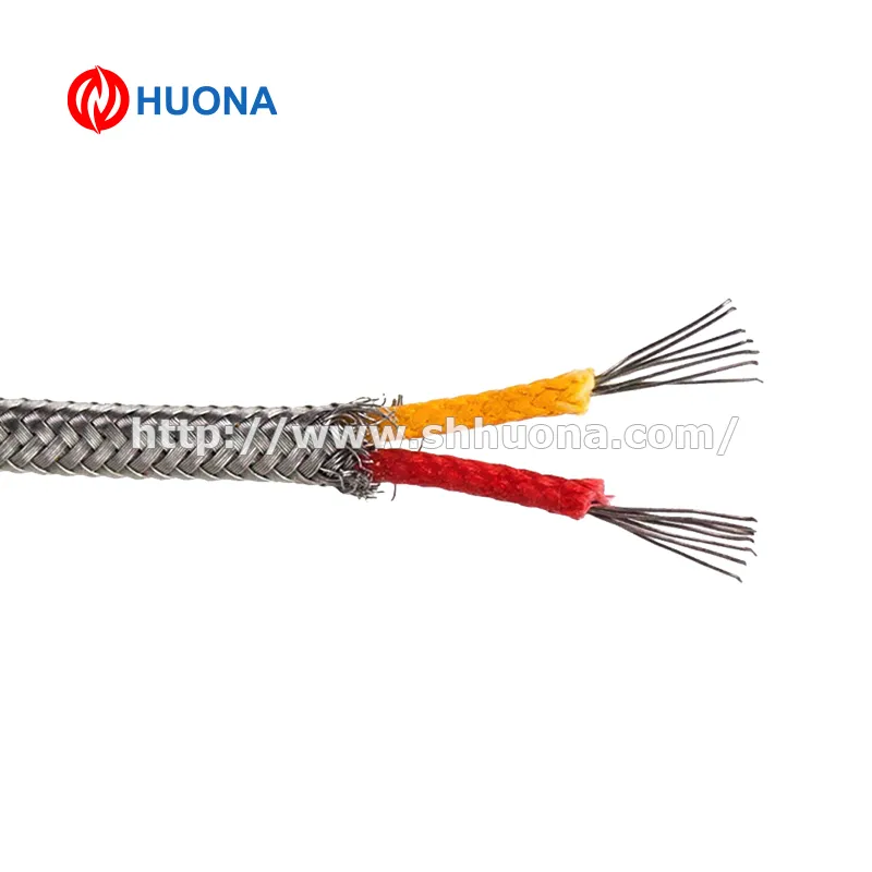 26AWG K Type Thermocouple Cable PTFE Insulated with GB Color Code