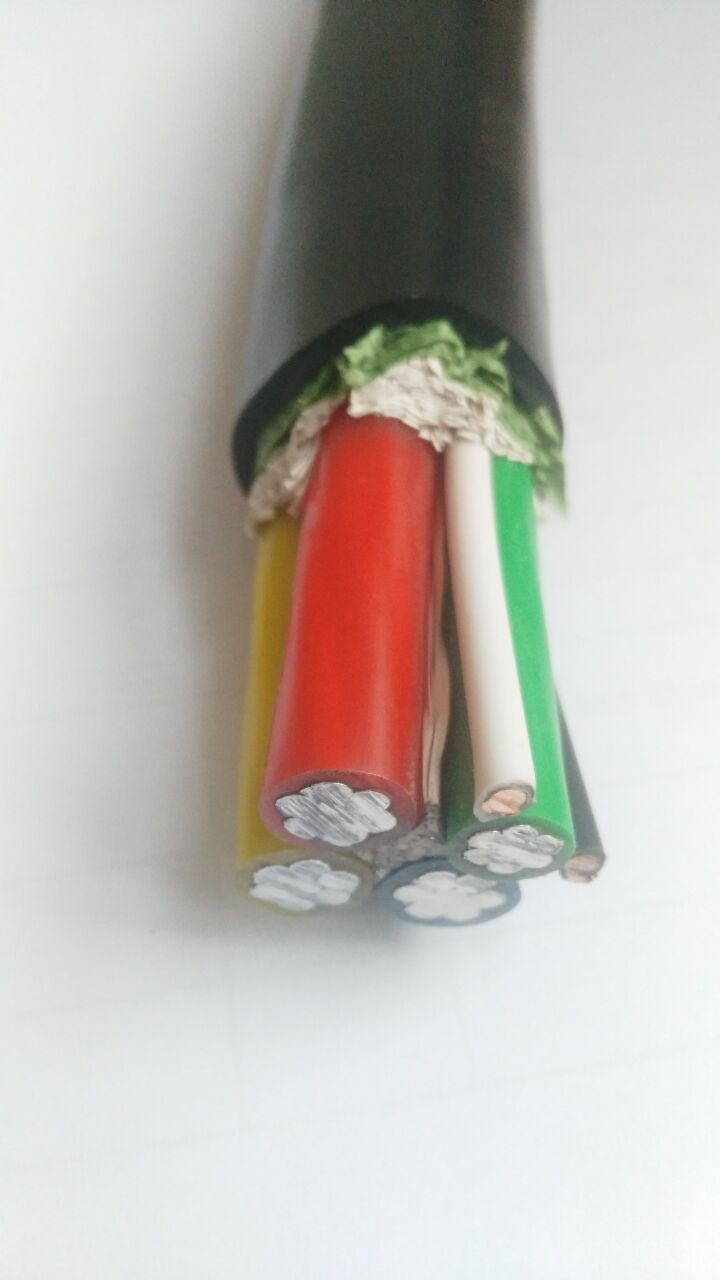 3*2AWG+1*4AWG+2* 12AWG Aluminum Power Cable