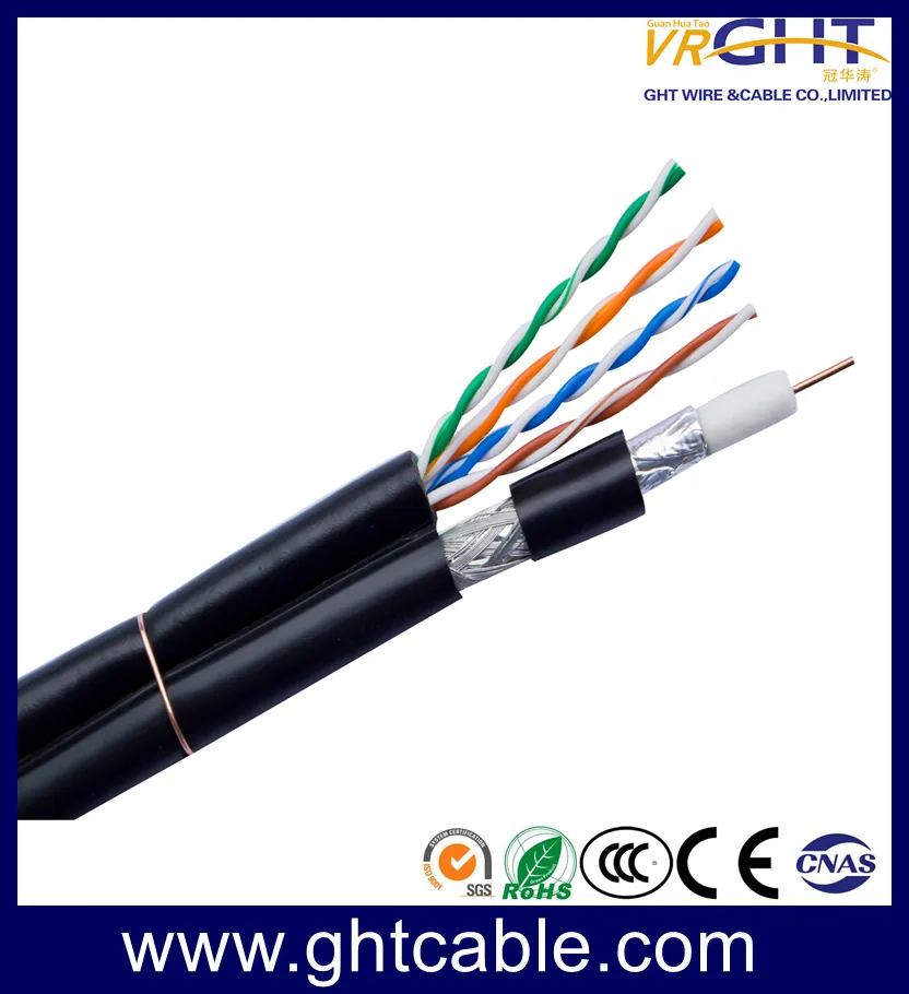 4p UTP Cat5e Cable & RG6 75ohm Muti-Media RG6 (Tri Shield)