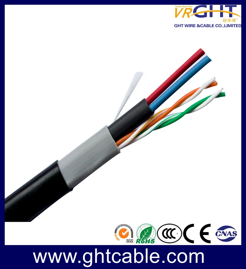 4p UTP Cat5e Cable & RG6 75ohm Muti-Media RG6 (Tri Shield)