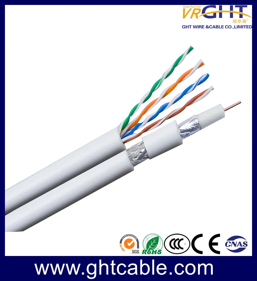 4p UTP Cat5e Cable & RG6 75ohm Muti-Media RG6 (Tri Shield)