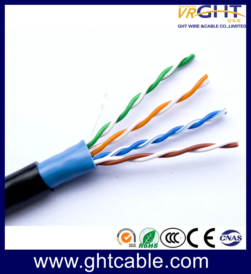 4X0.45mmcu, 0.95mmpe, O. D.: 6.3mm, 64almg Outdoor SFTP Cat5e Cable