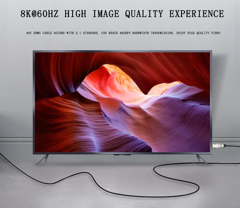 50m/100m 4K 144Hz HDMI Aoc 8K 2.1 Fiber Optic Cable