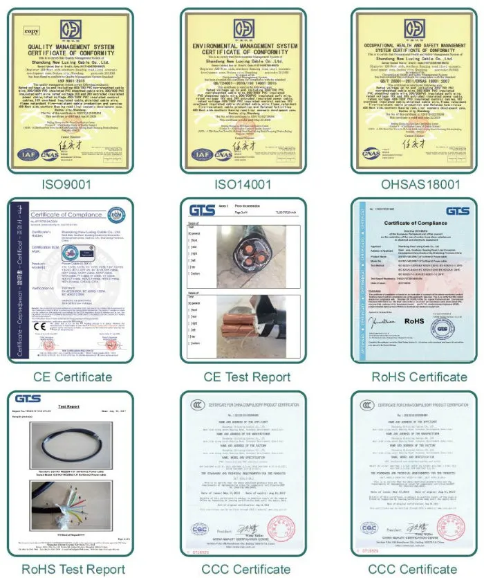 600/1000V 4 Core X 300mm2 Cable