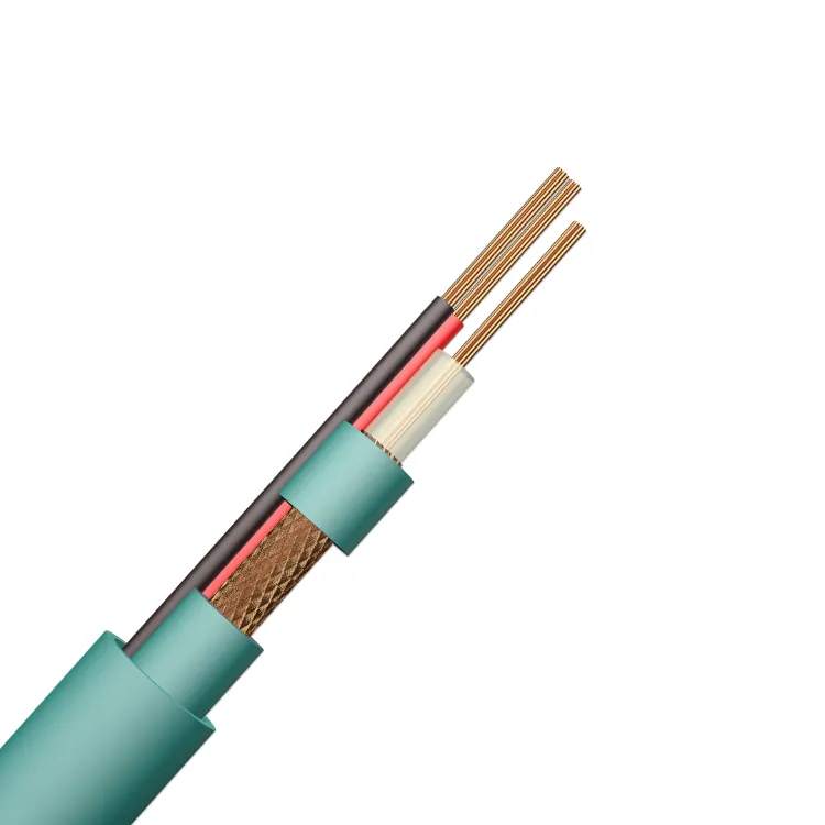7*0.2mm solid PE Coaxial Communication Cable Kx7with Power