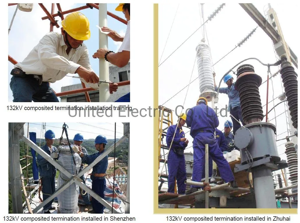76/132(145)kV High Voltage Oil-filled Outdoor Power Cable Terminations ( Composite) for Copper Laminated XLPE Cable 240-1600sq.mm