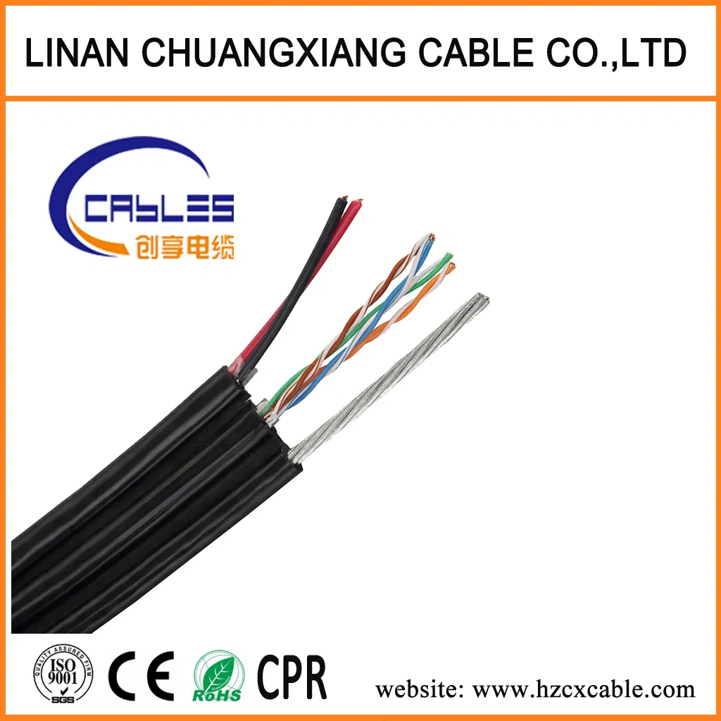 Add to Comparesharebc CCC CCA CCS Copper 2c Stranded Power Wire PVC PE Double Sheath UTP Cat5e Cable 24AWG 2pr 4pr High Quality Ome