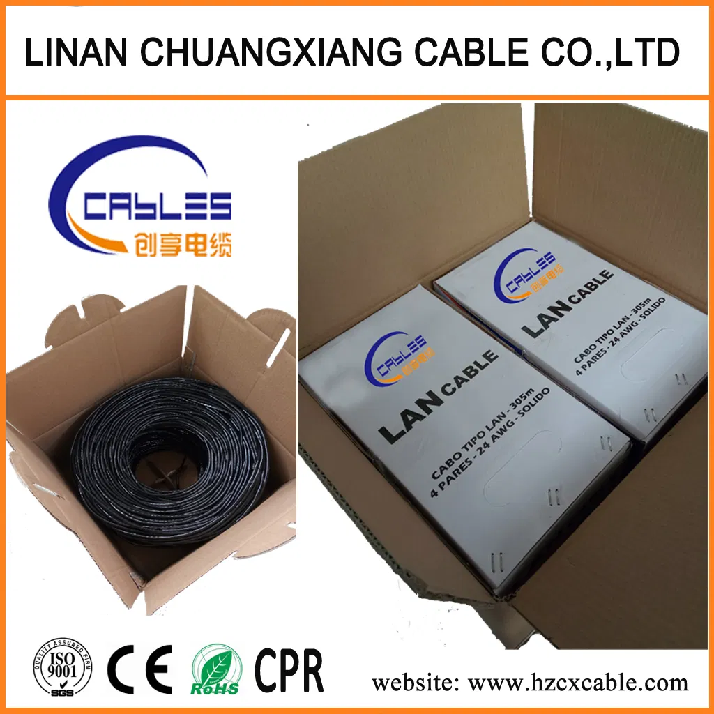 Add to Comparesharebc CCC CCA CCS Copper 2c Stranded Power Wire PVC PE Double Sheath UTP Cat5e Cable 24AWG 2pr 4pr High Quality Ome