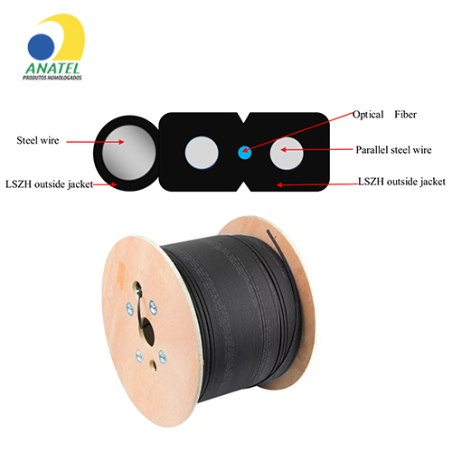 Anatel Certificate Factory Price FTTH Drop Cable 1fo G657A Fiber Optic Drop Cable