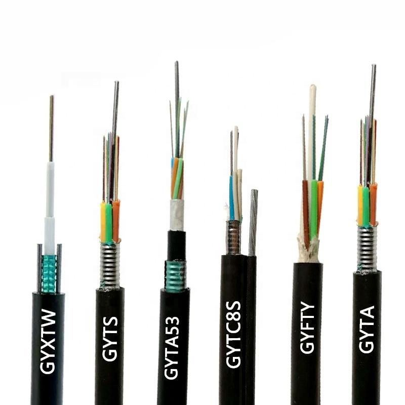 Armored Steel Tape GYTA GYTA53 GYTY53 24 96 12-144 Sm/mm Core Fiber Optic Cable Manufacturer Price