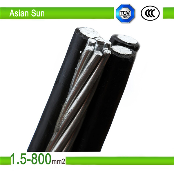 AS/NZS 3599.1 Standard 6.35/11kv Al / XLPE / PVC Overhead Insulated Cable ABC Cable