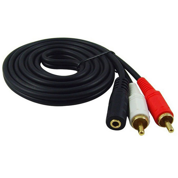Audio Video Cable RCA Cable 2RCA to 3.5 Stereo for DVD Player
