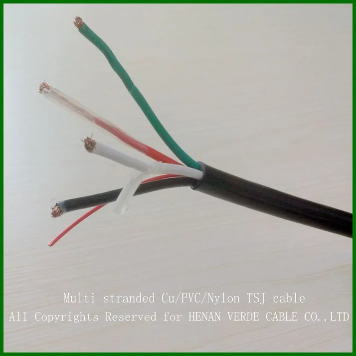AWG Size Customzied Copper Conductor Nylon Jacket Thhn Wire