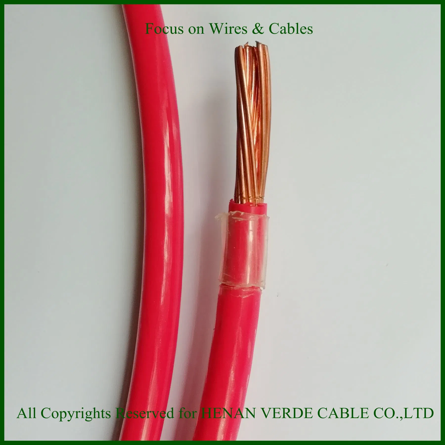 AWG Size Customzied Copper Conductor Nylon Jacket Thhn Wire