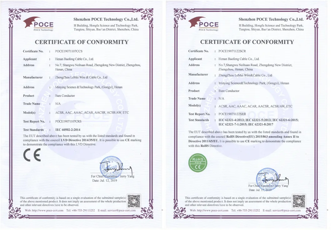 Bare Aluminium Alloy Conductor Electric Wire AAAC