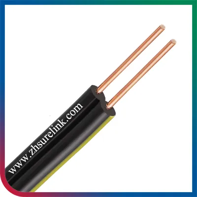 Bc or CCS Unshield 2 Core Drop Wire Telephone Cable with Ce RoHS Certification