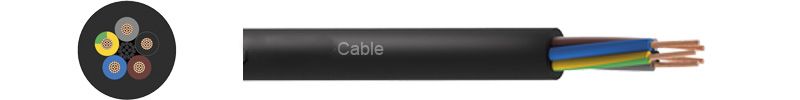 Best Sell High Quality H07rn-F 5core 10mm2 Flexible Rubber Insulated Cable