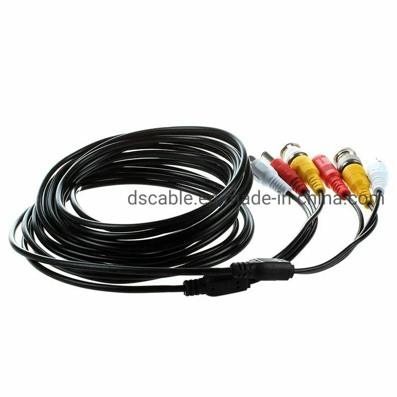 BNC RCA Video Cable with DC Power for CCTV Camera DVR Security System