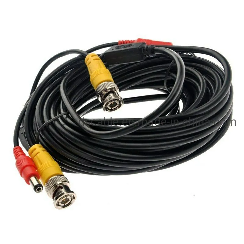 BNC RCA Video Cable with DC Power for CCTV Camera DVR Security System