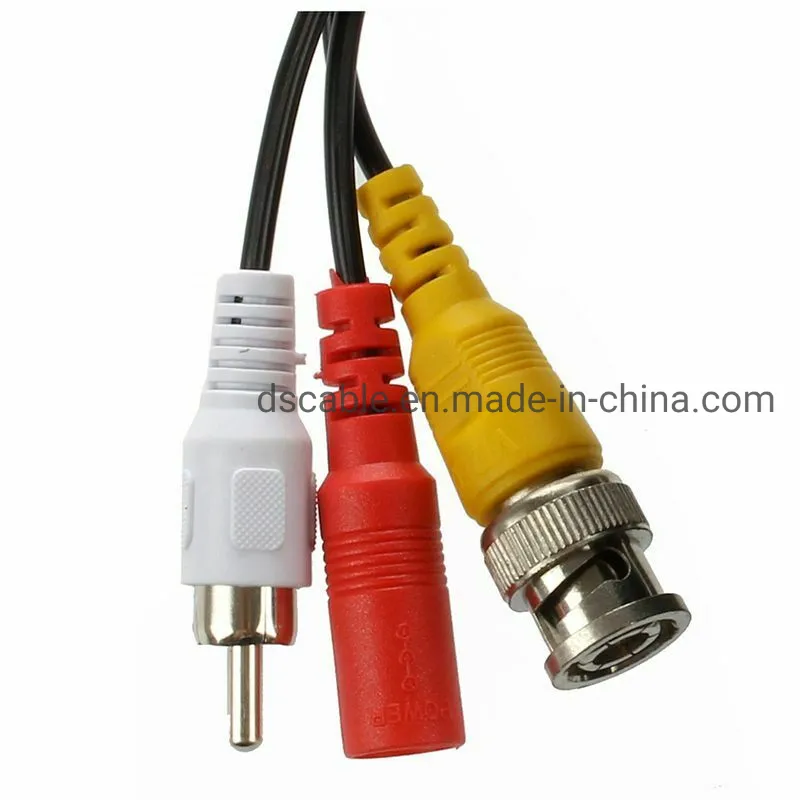 BNC RCA Video Cable with DC Power for CCTV Camera DVR Security System