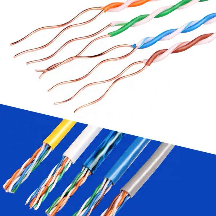 CAT6 FTP 23AWG 0.56mm Pure Copper PVC+PE Double Sheath 100m Price Cat 6 Outdoor Cable