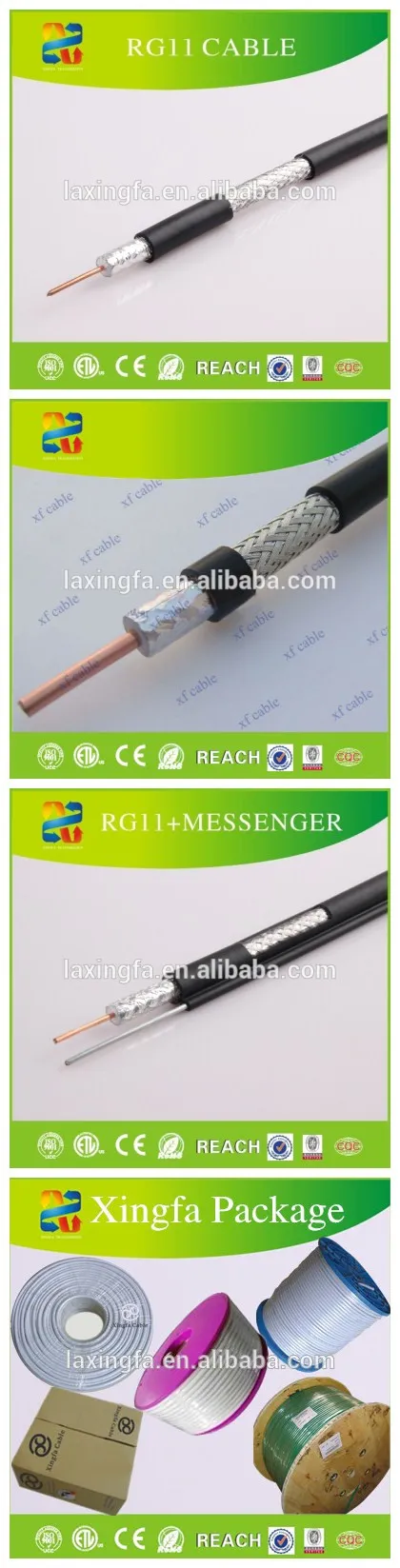 CCTV CATV CPR Eca Rg11 PVC Over Jacket CCTV Coaxial Cable