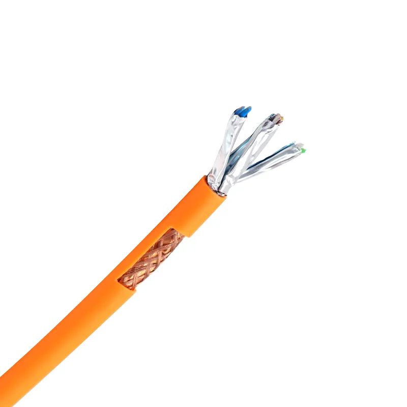 Certificated 4pair SFTP Cat7 23AWG 550MHz Bare RJ45 Cable FTP CAT6A Copper or CCA Internet LAN Cable