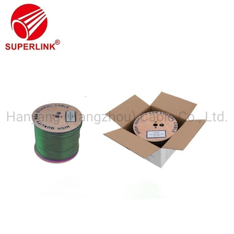 Coaxial Cabo Kx100 Cable with Power CCTV/CATV/Cftv