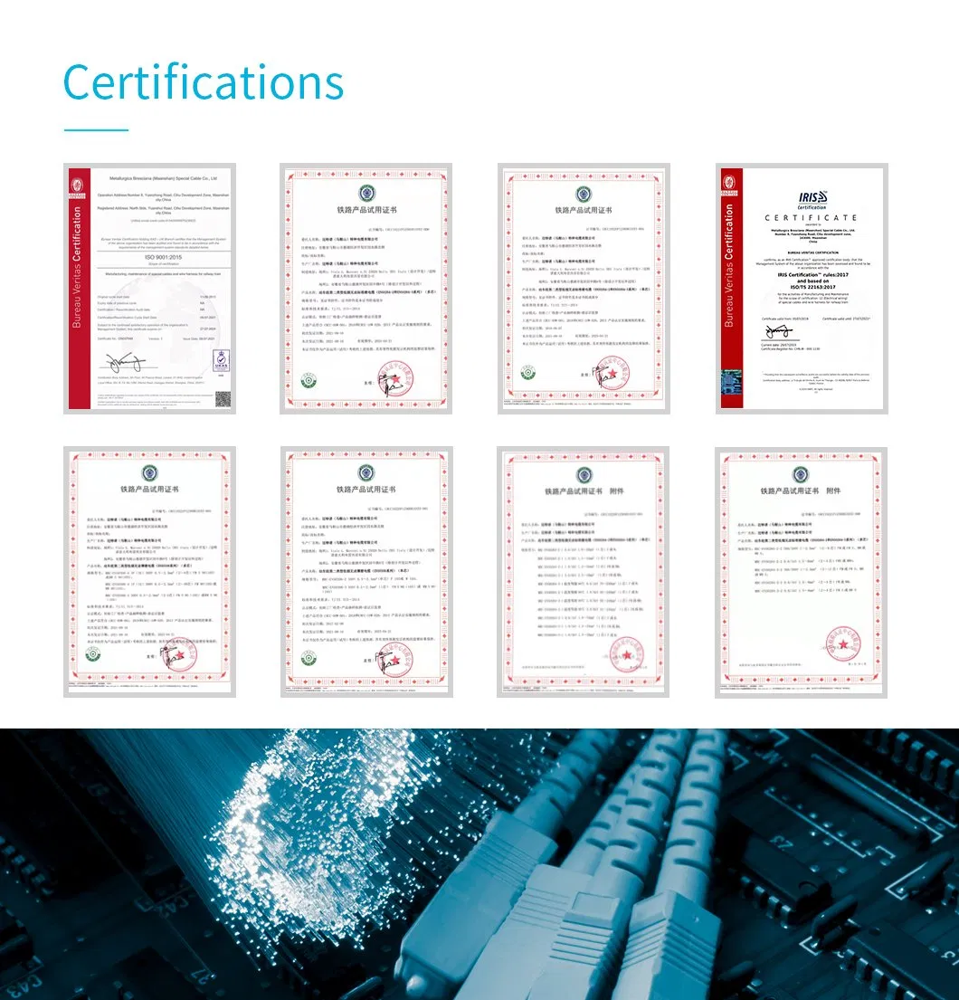 Conforms to IEC 60228 Category 6 Conductor Industry Cable with Crcc Certification