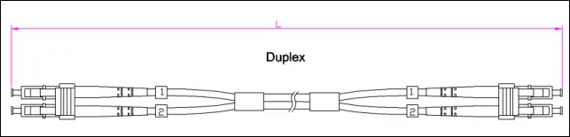 Customed E2000 APC Patch Cord Duplex 2.0mm 9/125 Single Mode Fiber Optic Patch Cable