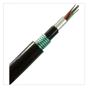 Double Sheath Aluminium Direct Burial 8 Core Fiber Optic Cable (GYTA53)