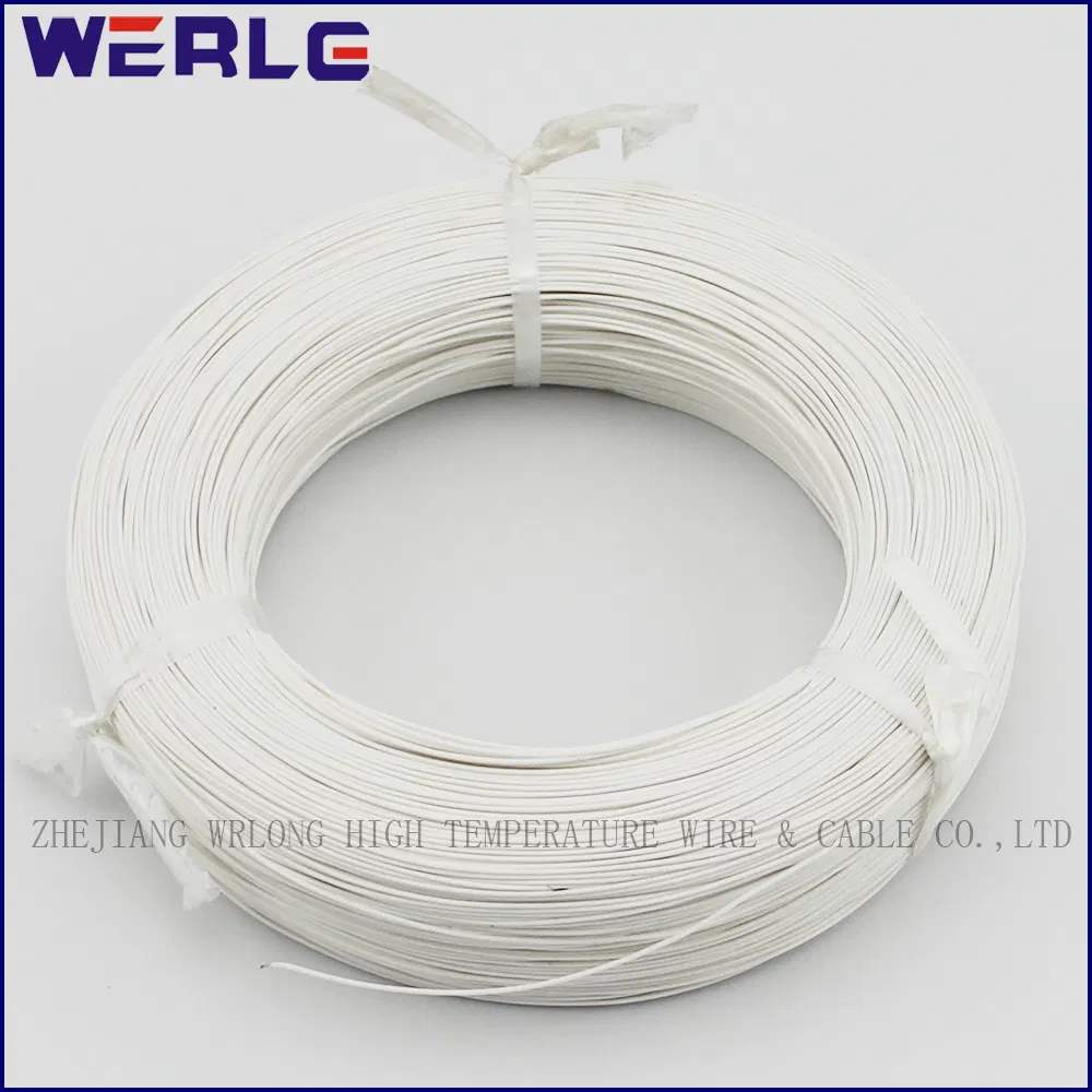 Electric Wire and Cable UL1332 FEP Teflon High Temperature Tinned Copper Insulated Wire 200c White