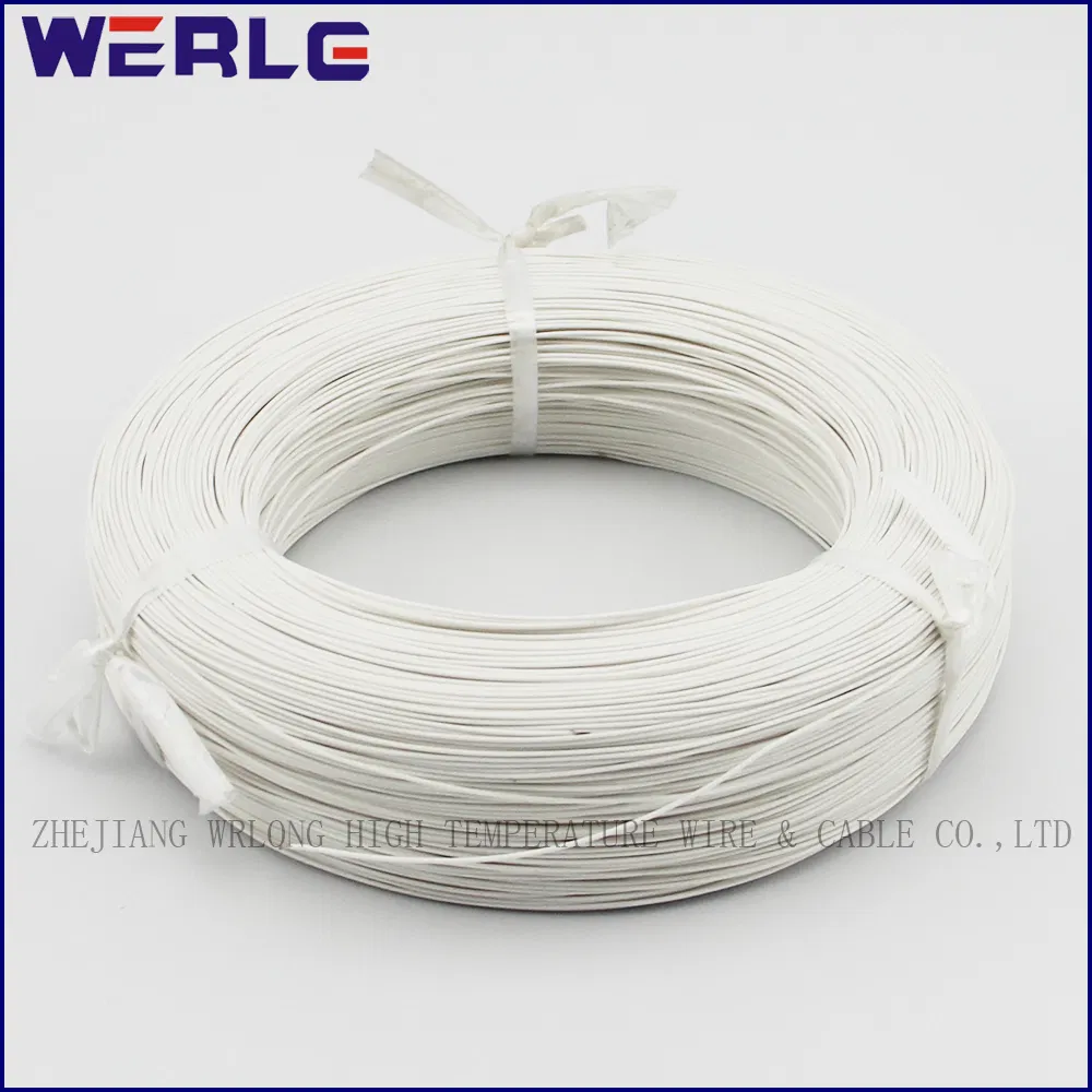 Electric Wire and Cable UL1332 FEP Teflon High Temperature Tinned Copper Insulated Wire 200c White