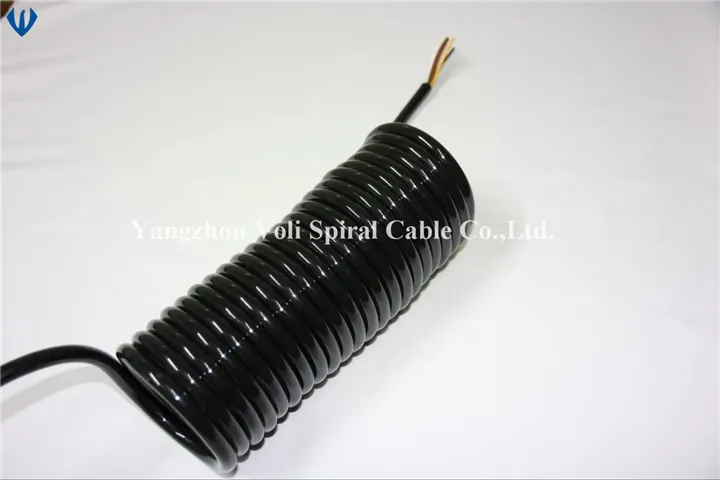 Flexible Tpee PUR Coiled Wire Spiral Cable Spring Cables Electric Cable