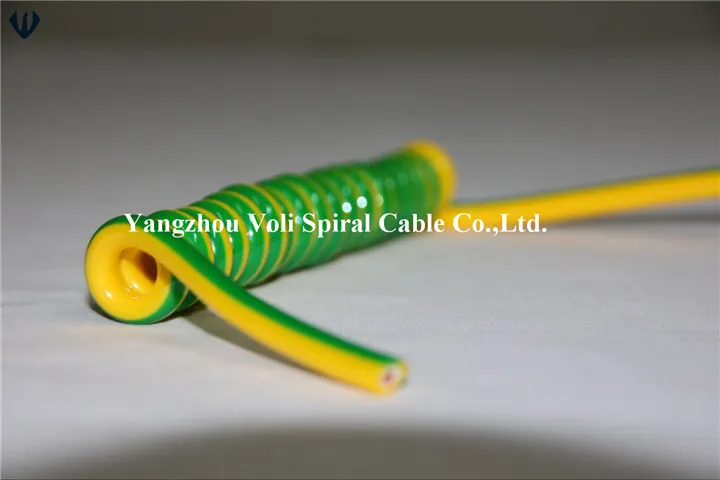 Flexible Tpee PUR Coiled Wire Spiral Cable Spring Cables Electric Cable