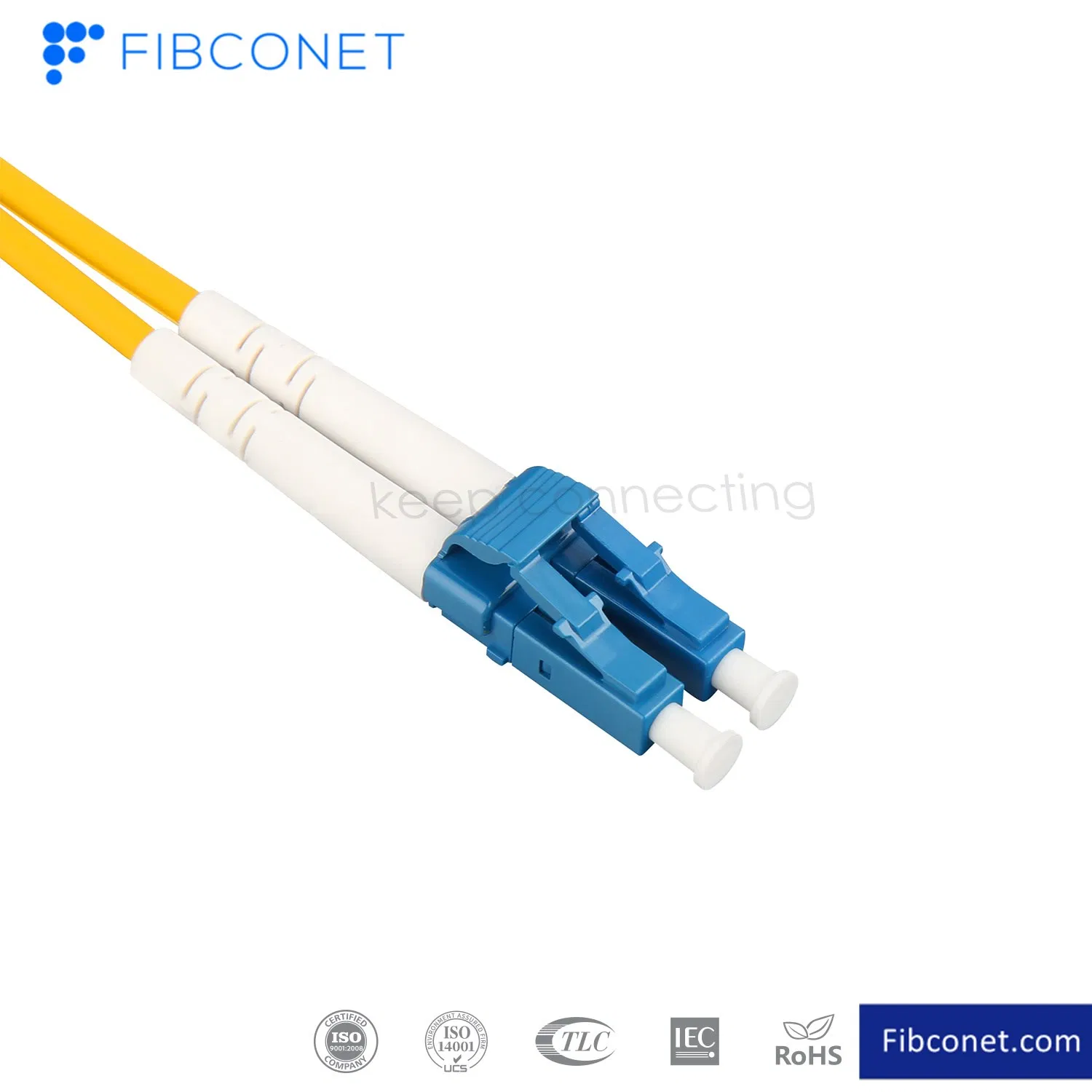 FTTH Patch Cord LC to LC Duplex Single Mode G652D 9/125 Optical Fiber Patchcord