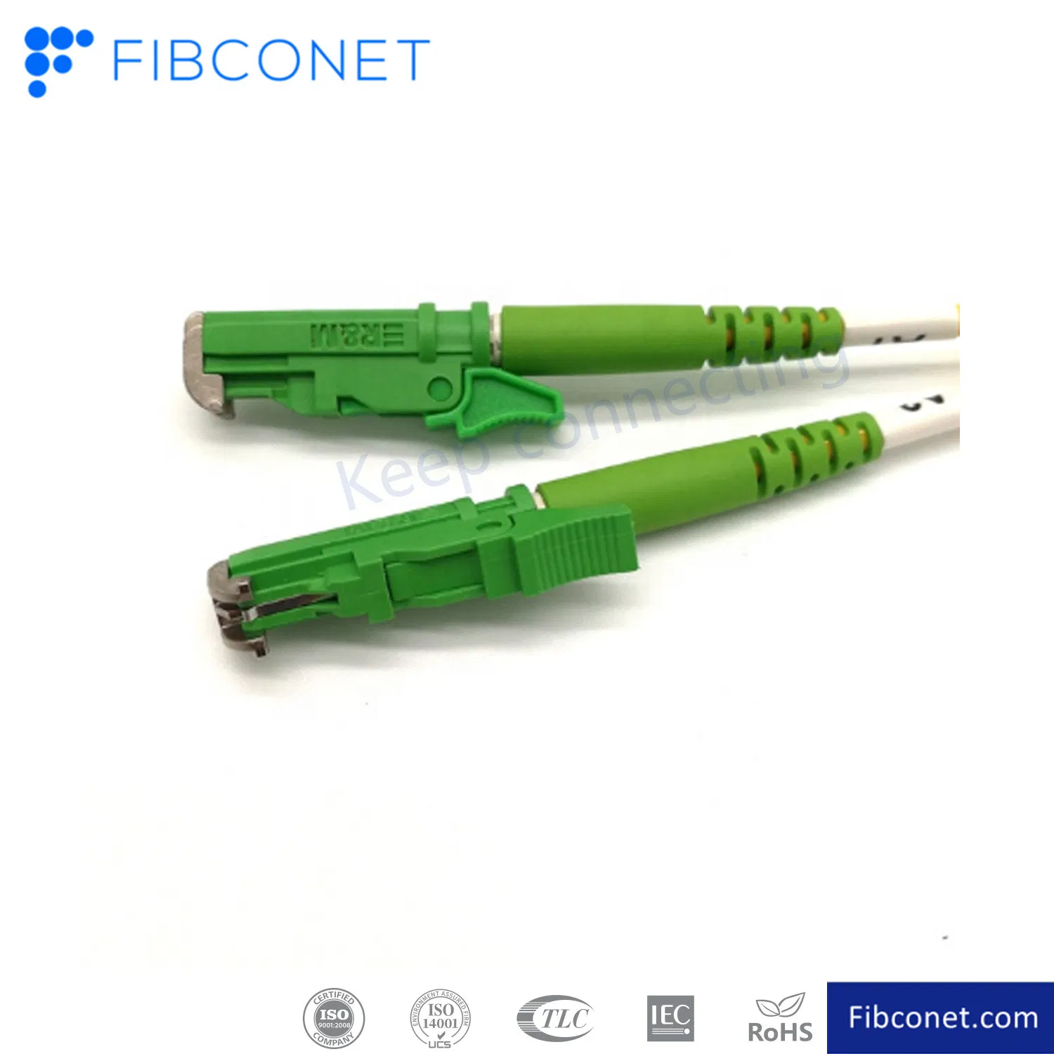 FTTH Single Mode 9/125 Duplex Sc/APC - LC/APC PVC LSZH Fiber Optic Patch Cord