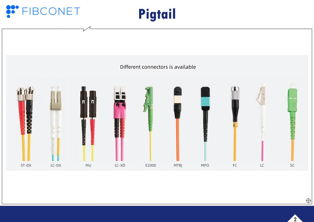 FTTH Single Mode 9/125 Simplex LC Upc - LC Upc PVC LSZH Fiber Optic Patch Cord Cable Cord with Connector